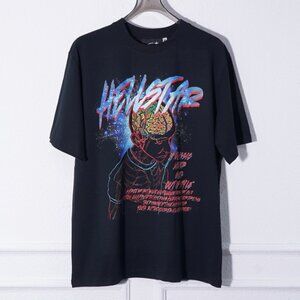 Hellstar Black Brain Graphic Print T-Shirt
